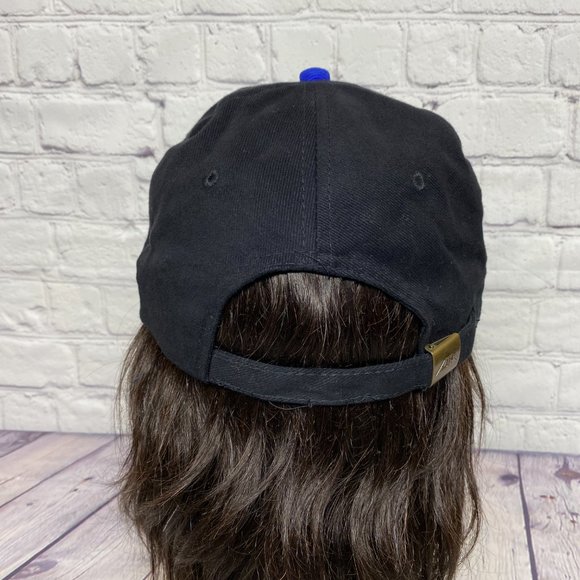 Vintage Hat Cap Strap Back Black Blue Paradise Trucking Embroidered Logo Truck - Picture 3 of 9